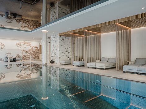 Holzakustikdecke im Spa Bereich 
