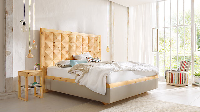Zirben-Boxspringbett "Big Ann"