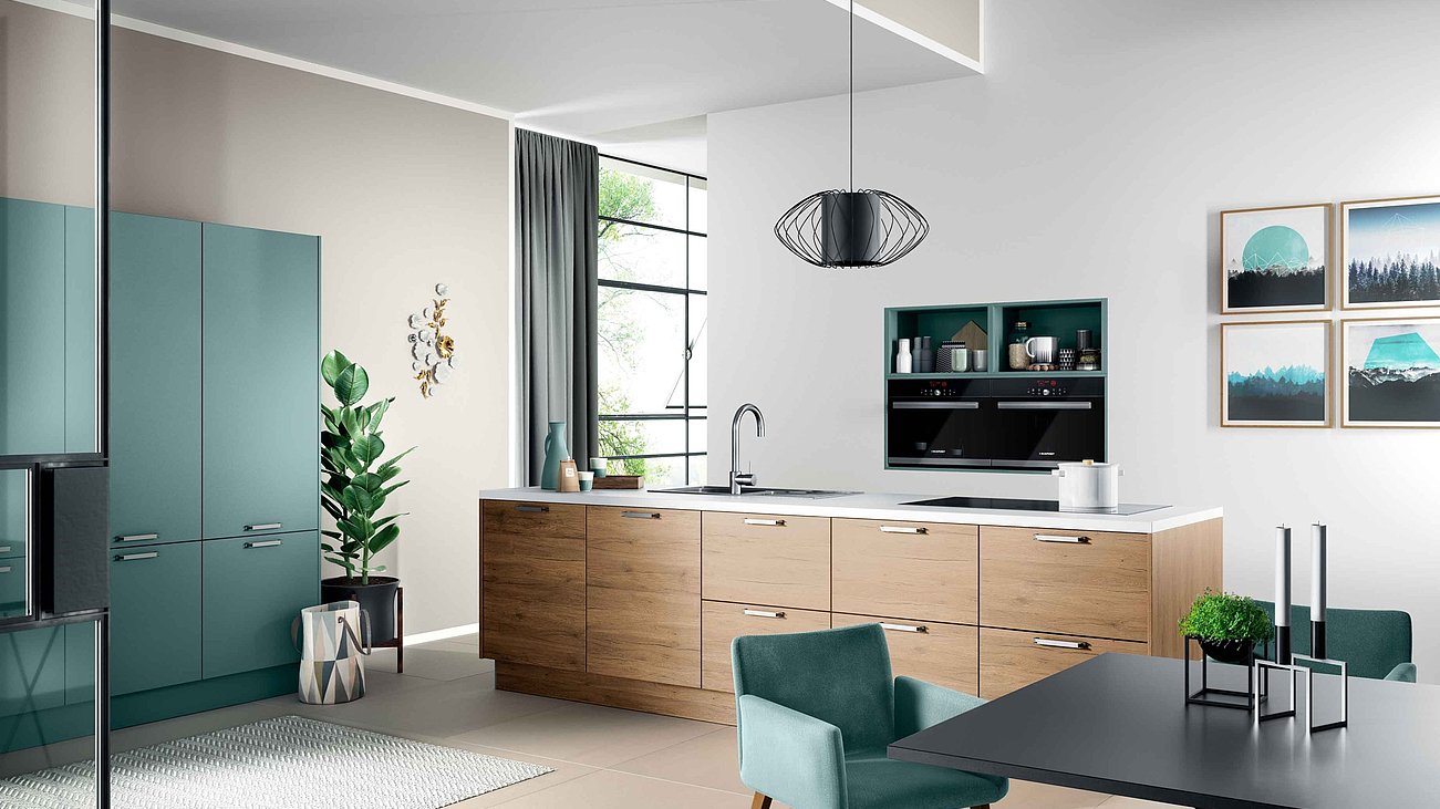 Moderne Holzküche