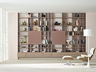 Bücherwand / Wohnwand