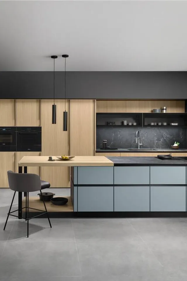 Moderne ewe Küche Eiche hell