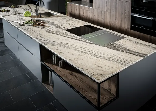 Steinplatte Praha Gold