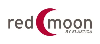 Logo von red moon by Elastica mit rotem Halbmond als Buchstabe C