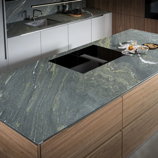 Stein Alpengrün Küchenarbeitsplatte