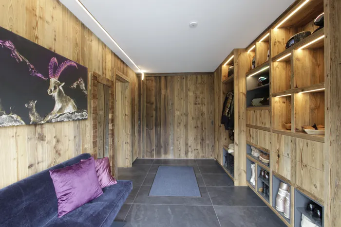 Die Garderoben wirkt elegant und modern